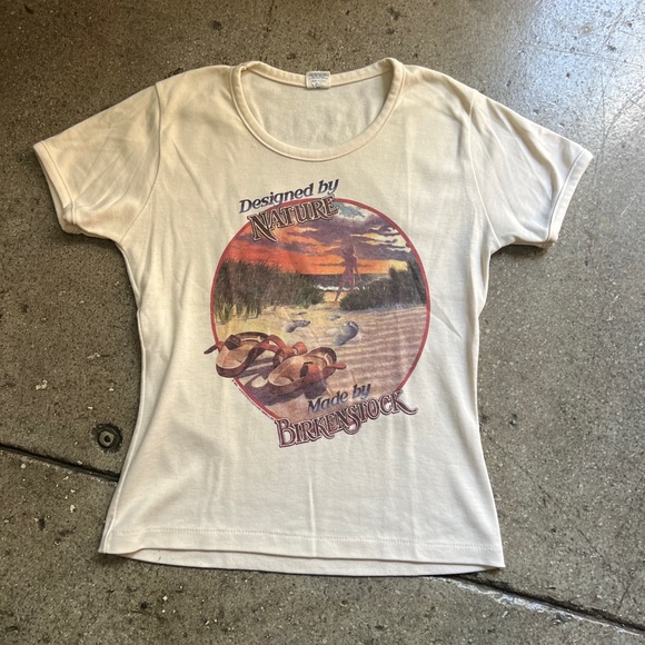 Honestly deciding if I should even sell this gem, Vintage Birkenstock T-Shirt - Picture 1 of 4